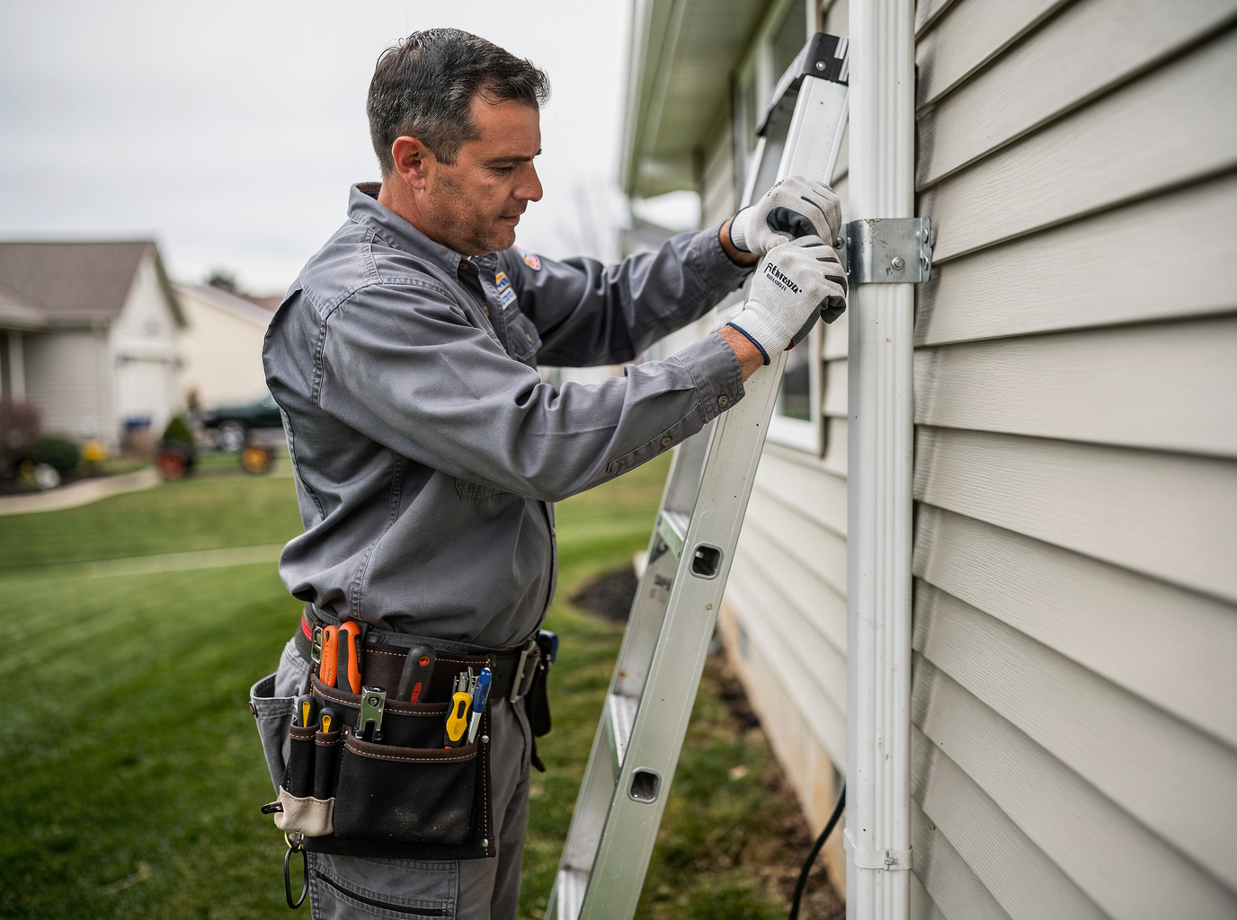 Downspout Installation in Frankfort, KY